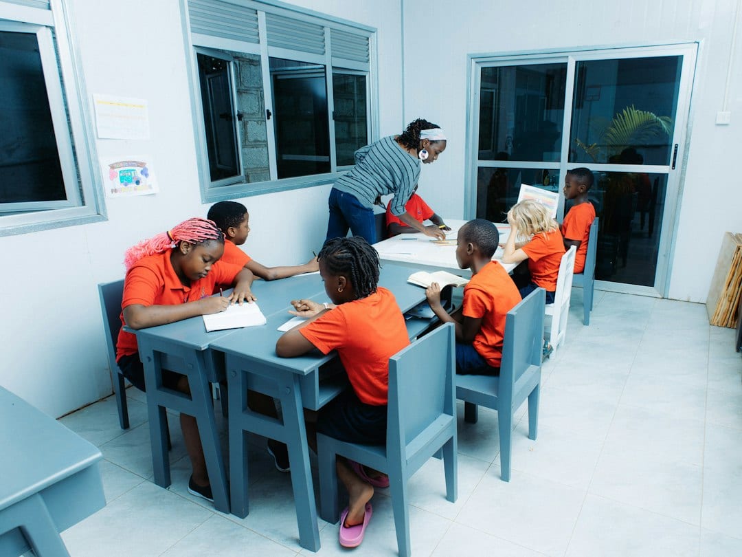 Children exploring entrepreneurship through interactive learning