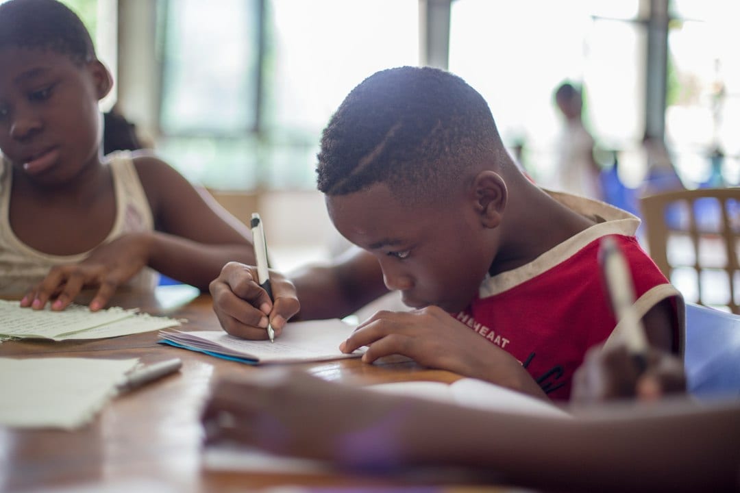 Children exploring creative ideas and originality