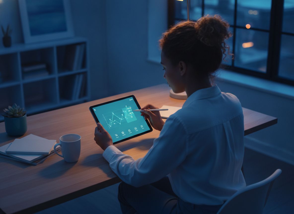Young adult reviewing their personal motivation profile